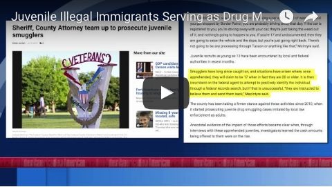 Juvenile Illegal Immigrants Serving as Drug Mules