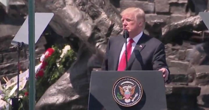 In Poland, Trump Cites Faith as Key to Ending “Wicked” Communism