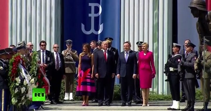 In Poland, Trump Touts Intervention and Entangling Alliances