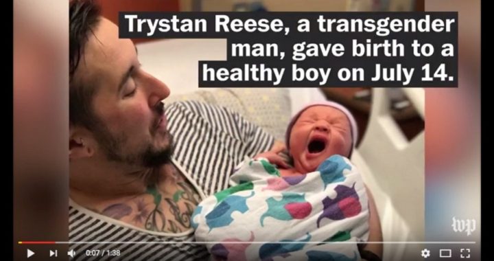 Another Transgender “Man” Gives Birth to Baby