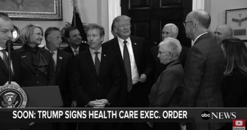 Frustrated Trump Attacks “ObamaCare Nightmare” via Executive Order