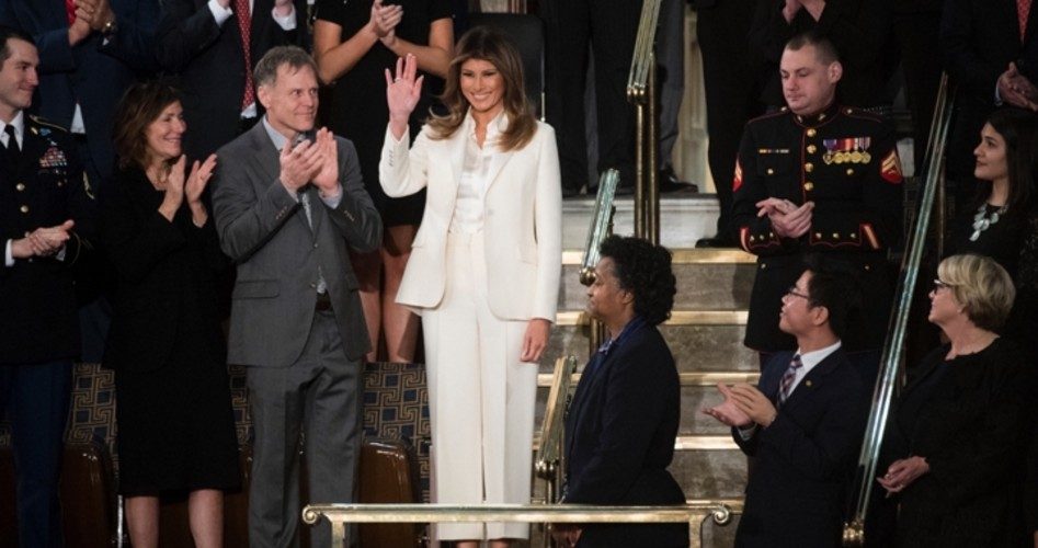 Media Implosion Over Melania’s SOTU Pant Suit — How Sad