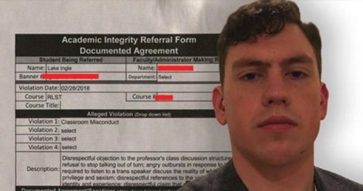 College Student Booted From Class for Insisting There Are Only Two Genders