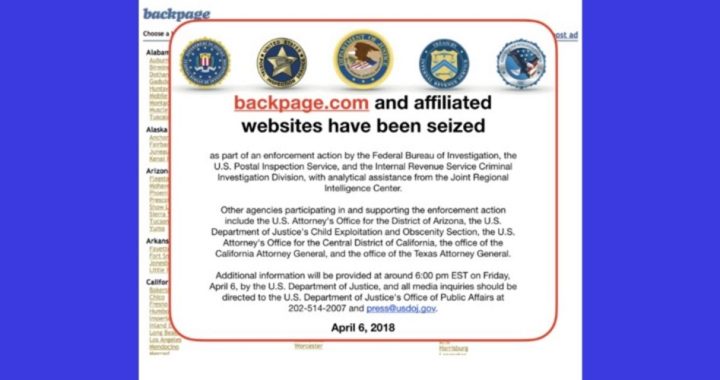 Human Trafficking Website, Backpage, Seized by Federal Agents