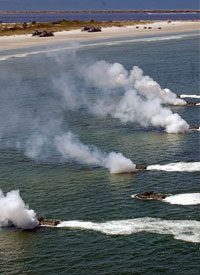 International Military Force Lands on Florida Beach
