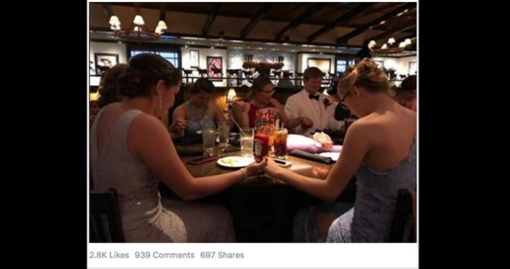 Facebook Users Angered Over Photo of Praying Teens
