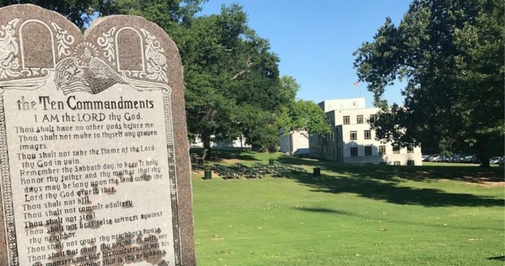 Atheist Women Demand Removal of Arkansas Ten Commandments Monument