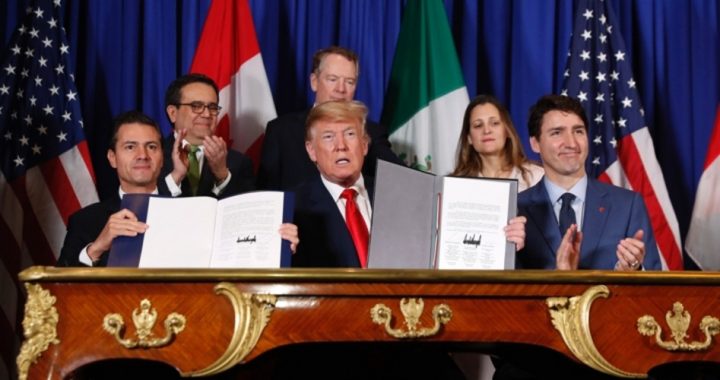 Trump, Peña Nieto, and Trudeau Sign USMCA Integration Scheme