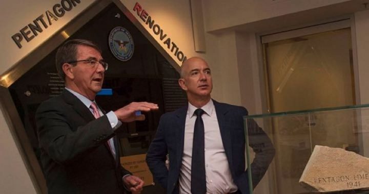 Bezos, Getting Rich by Enabling Big Brother, Protests Invasion of His Privacy