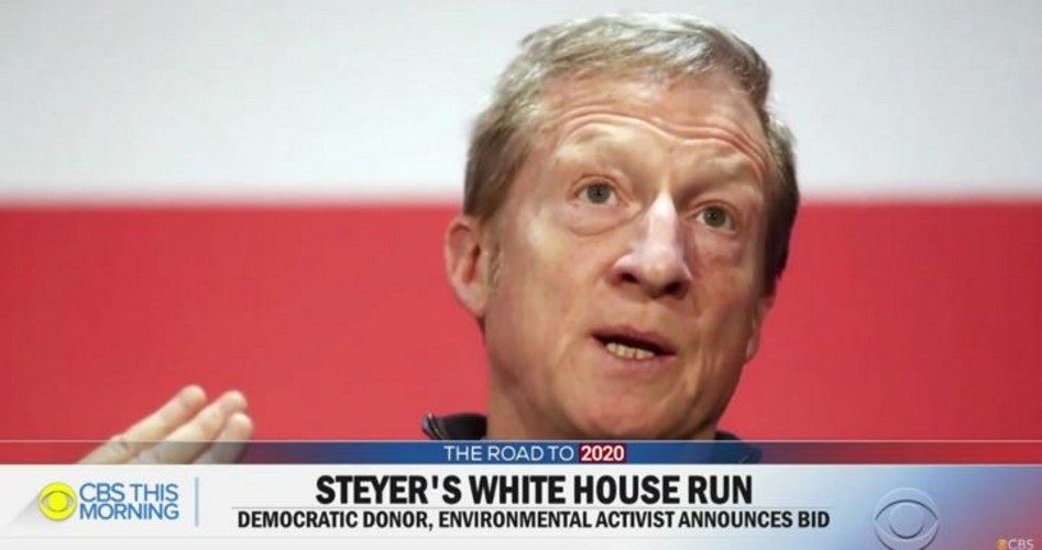 Steyer Announces $100M Campaign for POTUS, Vows War Against Corporate Villains