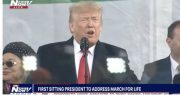 In Presidential First, Trump Attends, Addresses March for Life