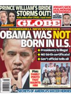 Globe Tabloid: “Obama Was Not Born in U.S.”