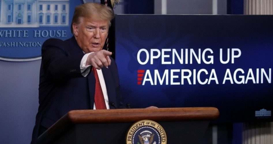 Trump Announces Cautious Reopening of U.S. Economy