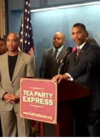 Black Tea Partiers Defend Tea Party Express