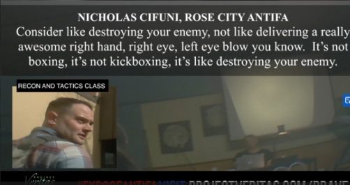 Project Veritas Video: Antifa Instructors Teach Violence