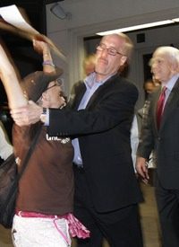 McCain Protestor Gets Too Close