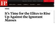 Revolt (and Revenge) of the Elites: More Globalist Sabotage of Brexit