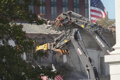 White House’s East Wing Being Demolished to Make Way for Trump’s Ballroom