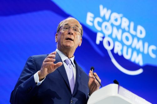Larry Fink: Making People “Care” About the WEF Agenda