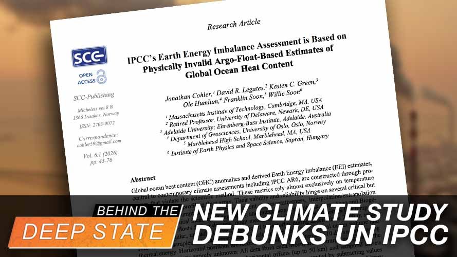 New Climate Study Debunks Key UN IPCC Dogma