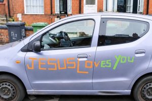 U.K. Drivers Must Choose Between Jesus and Insurance