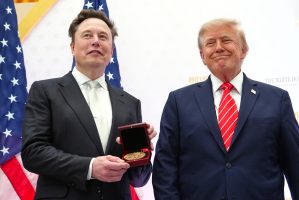 Trump and Musk, Together Again, Point at Mars
