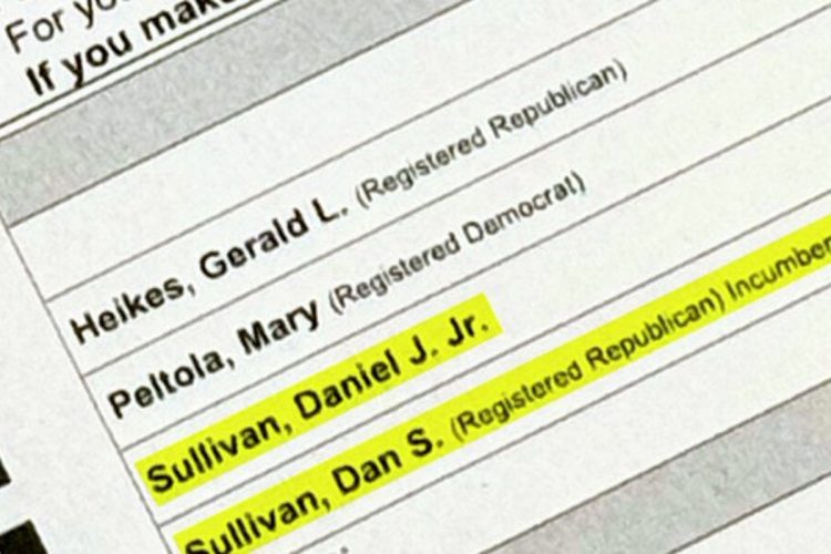 NYT: Peltola Campaign in Alaska Running Spoiler Candidate to Defeat Incumbent Republican Senator Sullivan