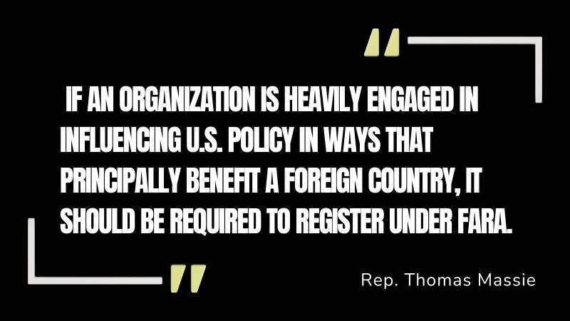 Image for the Tweet beginning: 🚨Massie’s AIPAC Act Targets Israel’s