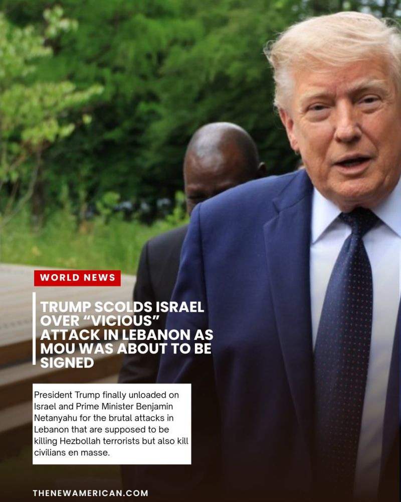 Image for the Tweet beginning: President Trump criticized Israel and