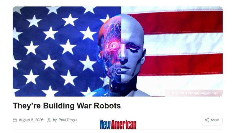 Image for the Tweet beginning: They're building war robots. There's