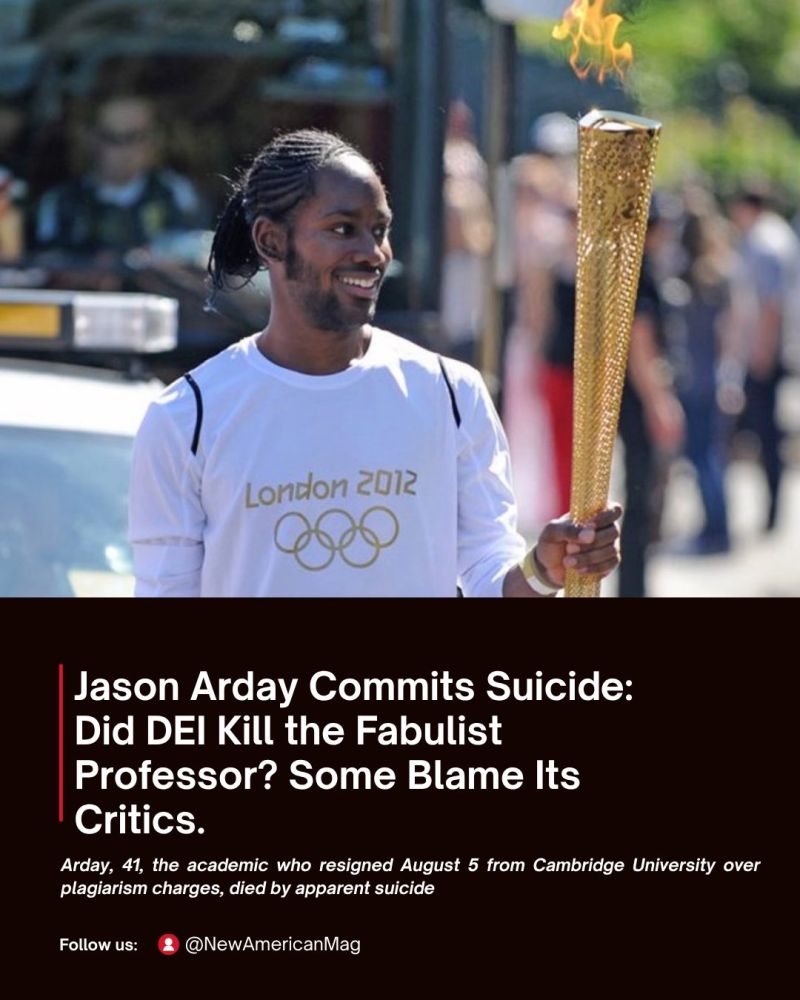 Image for the Tweet beginning: Did DEI kill Jason Arday?
