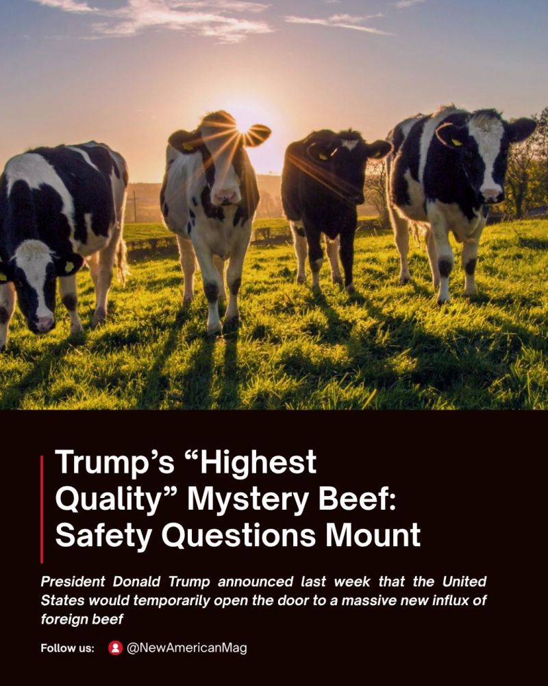 Image for the Tweet beginning: 🐄 President Donald Trump announced