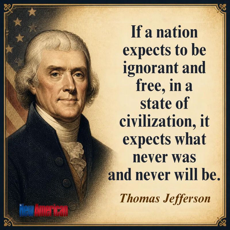 Image for the Tweet beginning: Jefferson was not offering an