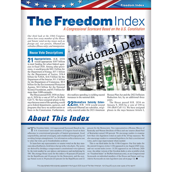 Freedom Index August 2026 reprint