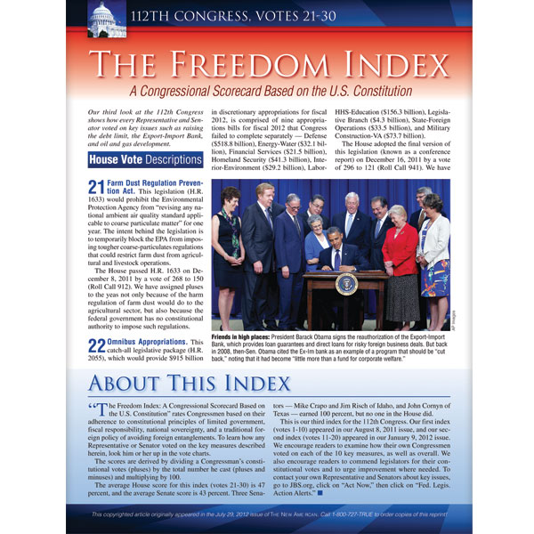 Freedom Index July 2012 reprint