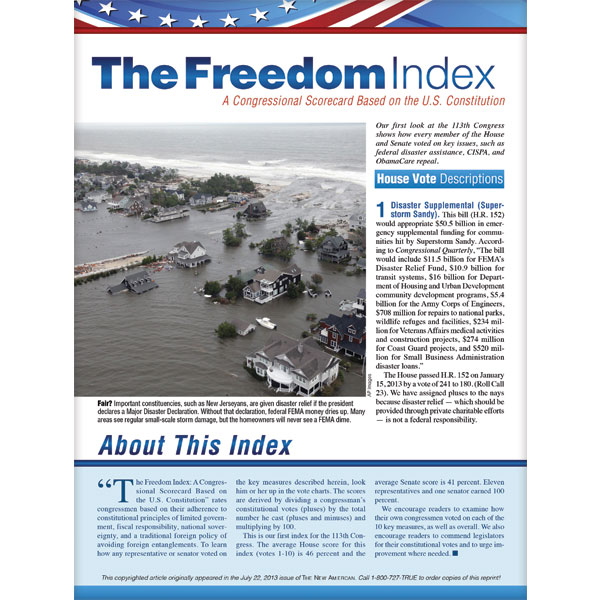 Freedom Index July 2013 reprint