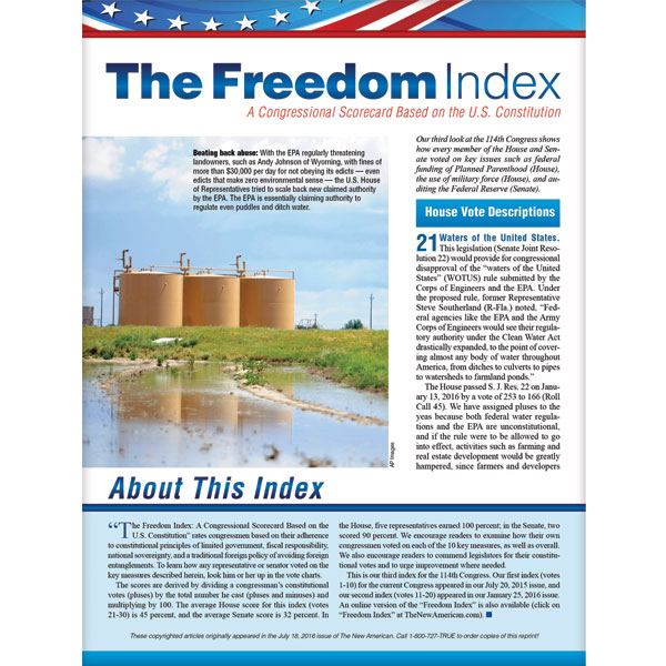 Freedom Index July 2016 reprint