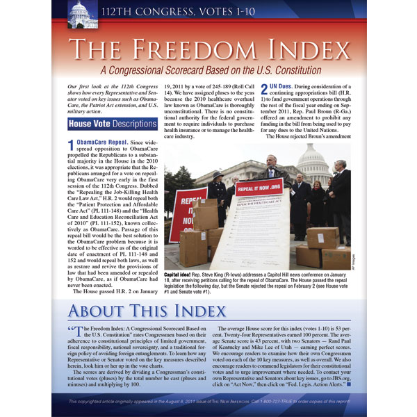 Freedom Index August 2011 reprint