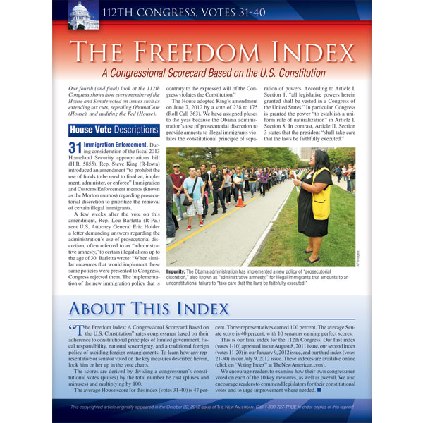 Freedom Index October 2012 reprint