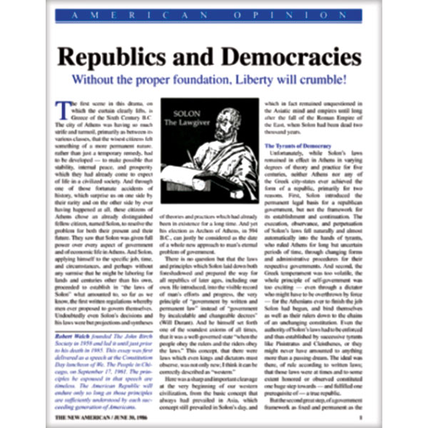 Republics and Democracies reprint