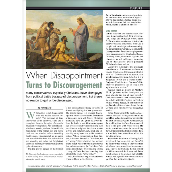 DOWNLOAD - When Disappointment Turns to Discouragement