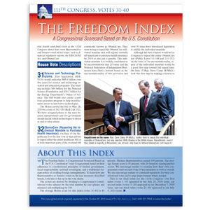 Freedom Index October 2010 reprint