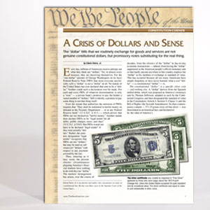 A Crisis of Dollars and Sense reprint