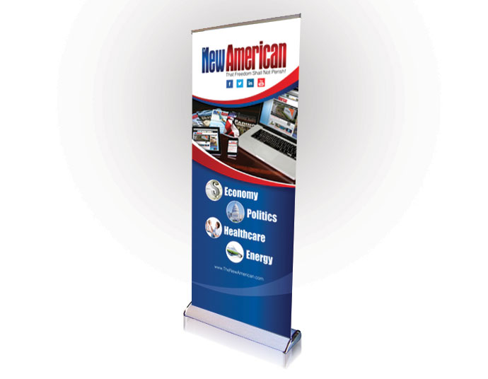DOWNLOAD - NEW AMERICAN Pull up Banner
